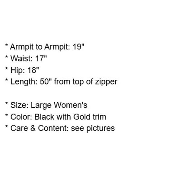 Brillante by JA Dress Womens Large Black Sequin Gold Trim Chiffon Formal Vintage - Picture 4 of 16